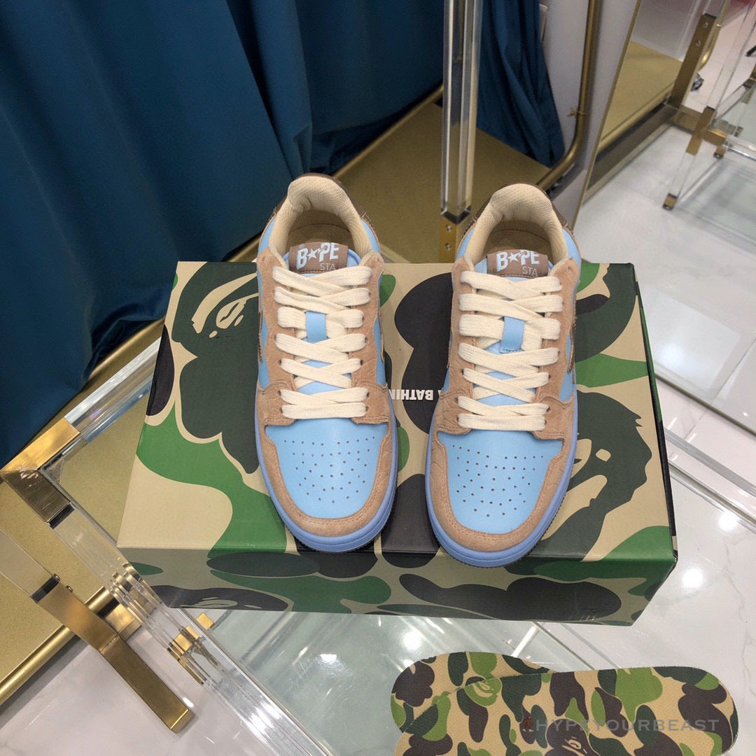 Bape Sta Low Top Sneakers Clay Blue