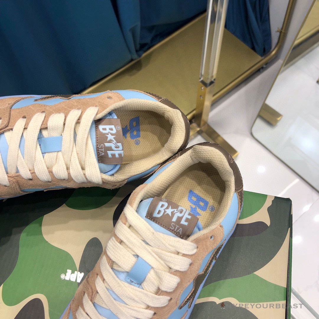 Bape Sta Low Top Sneakers Clay Blue