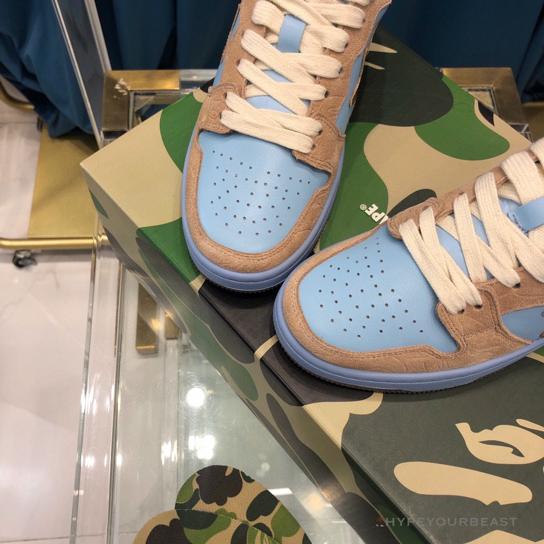 Bape Sta Low Top Sneakers Clay Blue