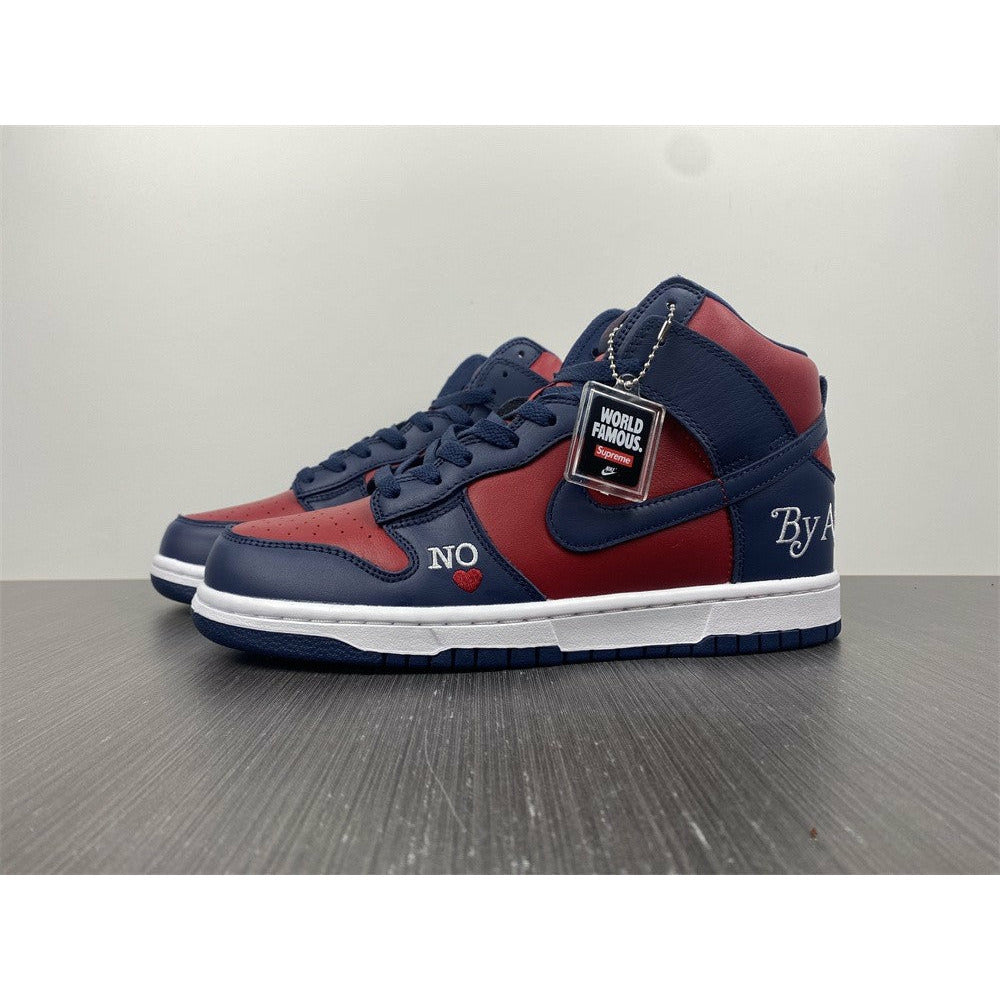 Nike SB Dunk High Supreme 'By Any Means Red Navy'