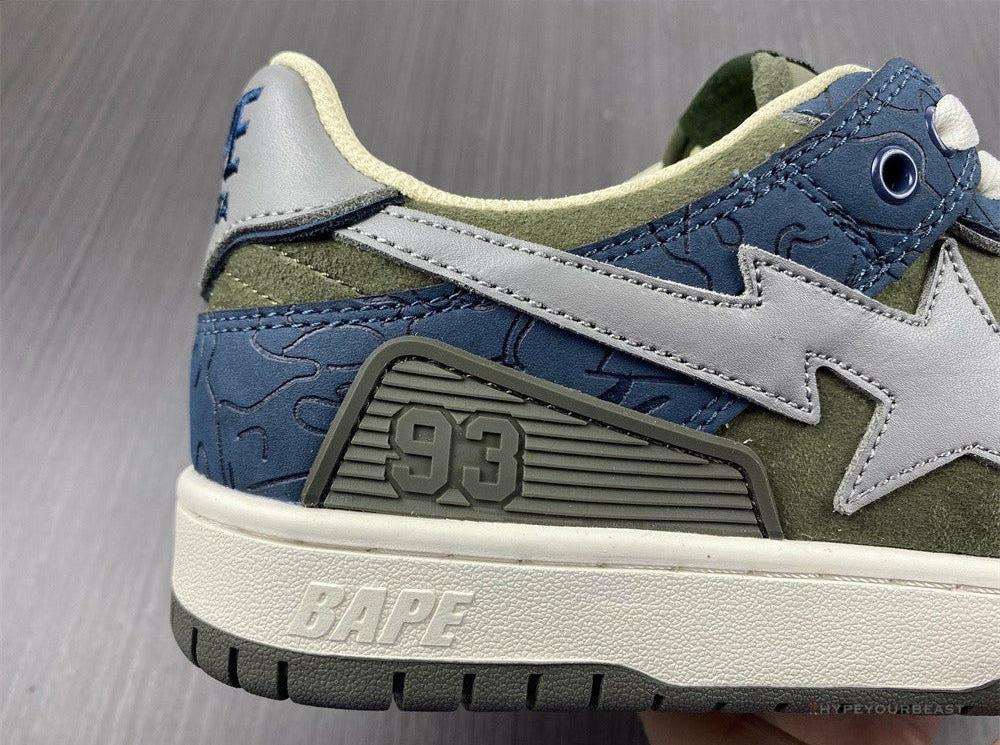 Bape Sta Low Top Sneakers 'Blue Green'