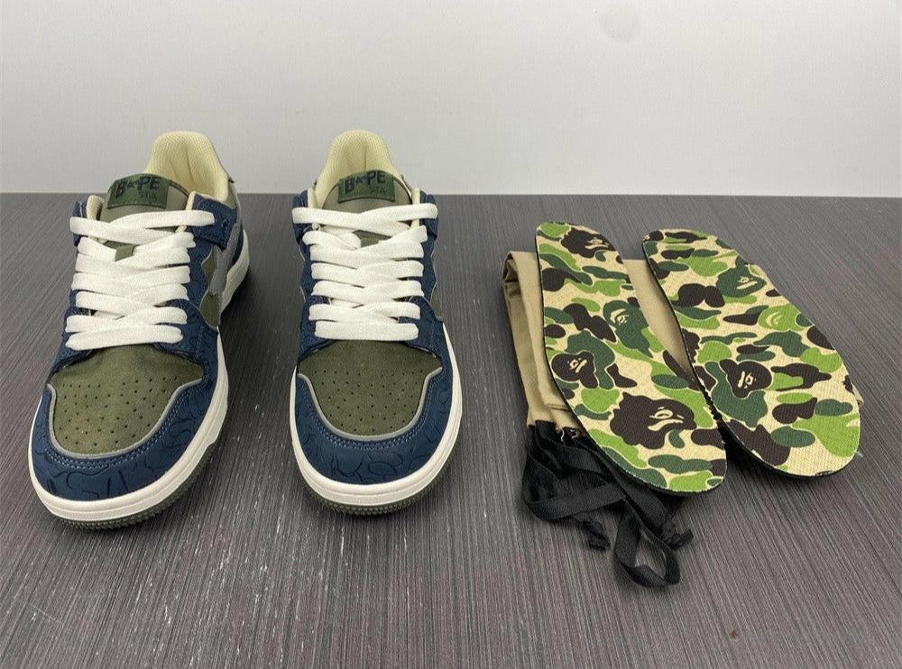 Bape Sta Low Top Sneakers 'Blue Green'