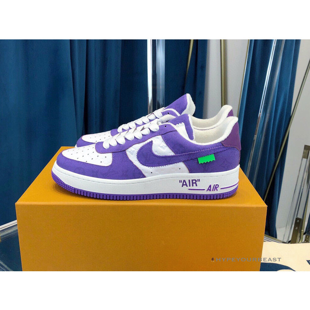 Off White X Nike Air Force 1 Low Purple