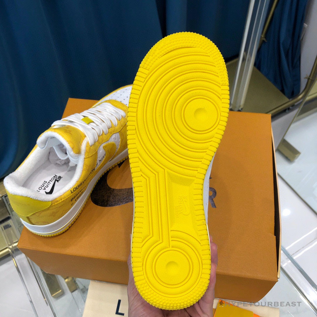 Off White X Nike Air Force 1 Yellow