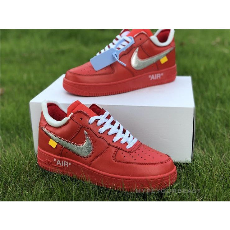 Off White X Nike Air Force 1 Low "Red"