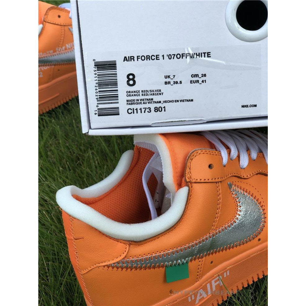 Off White X Nike Air Force 1 Low "Orange"