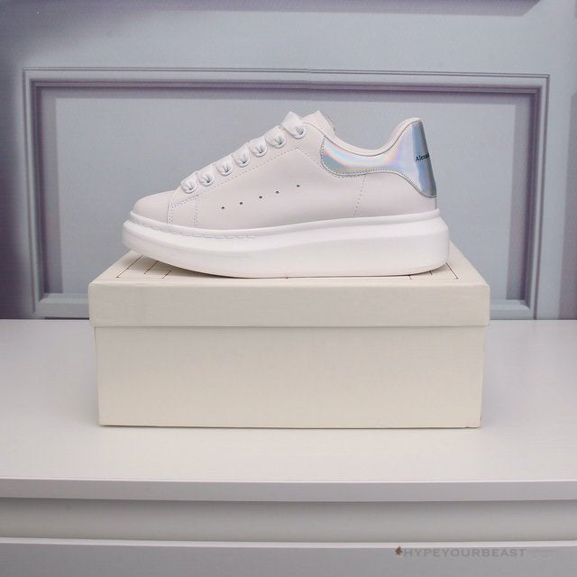 Alexander McQueen White / Silver Heel