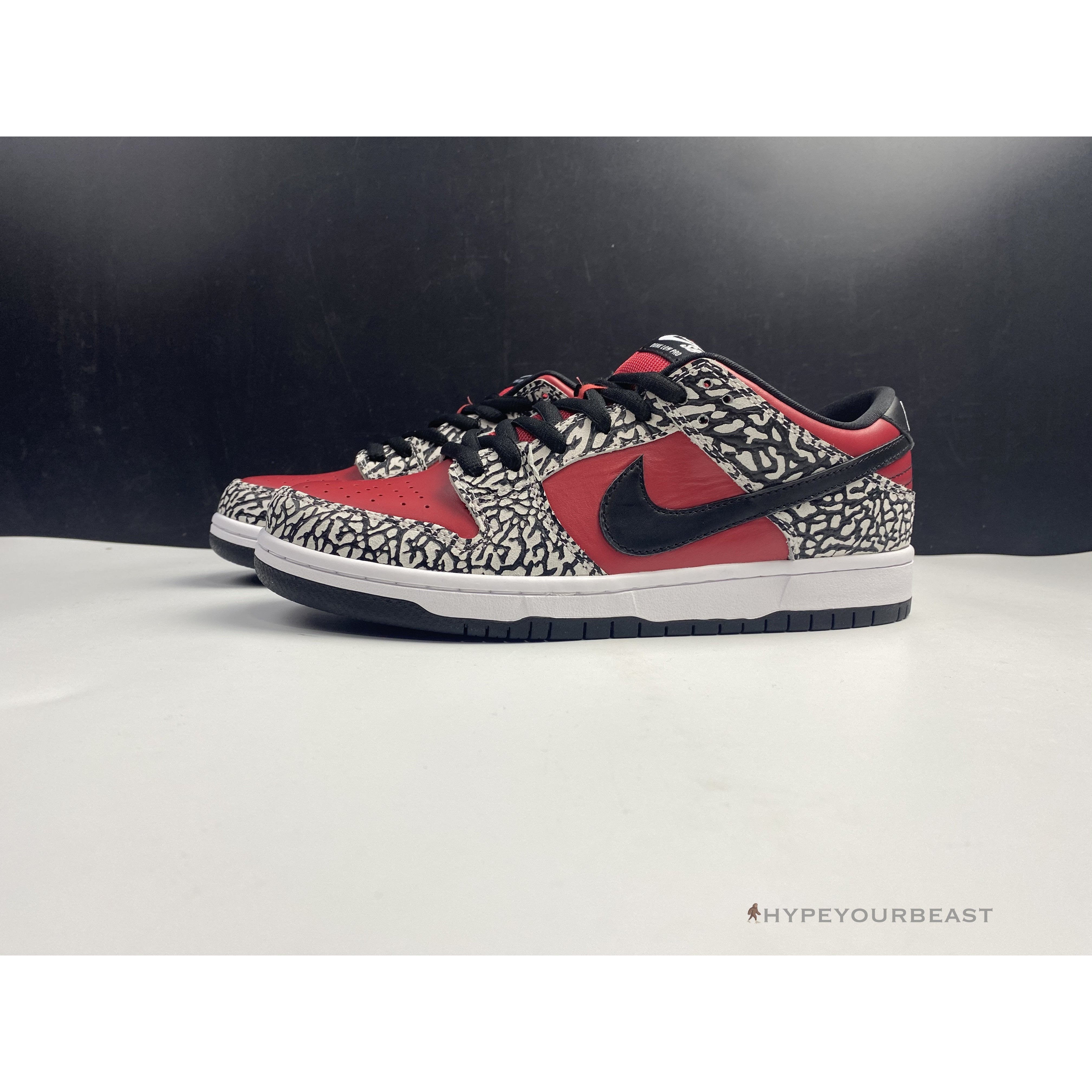 Supreme X Nike SB Dunk Low Red Cement