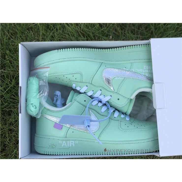 Off White X Nike Air Force 1 Low "Turquoise"