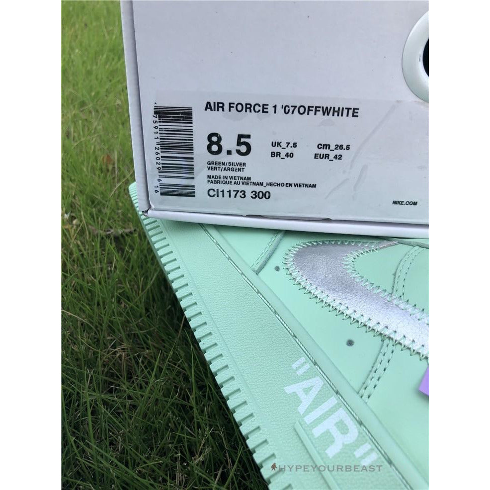 Off White X Nike Air Force 1 Low "Turquoise"