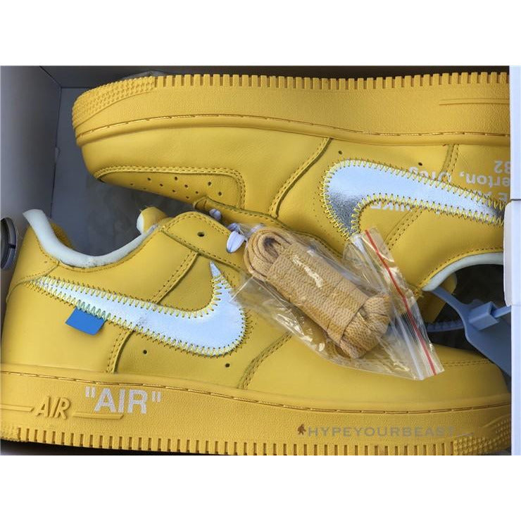 Off White X Nike Air Force 1 Low "Yellow"