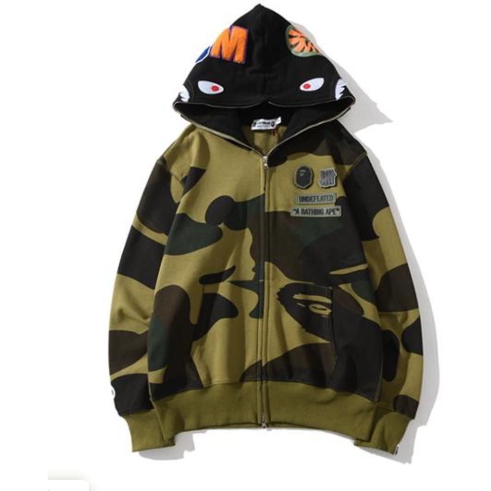 Bape Camo Hoodie Green