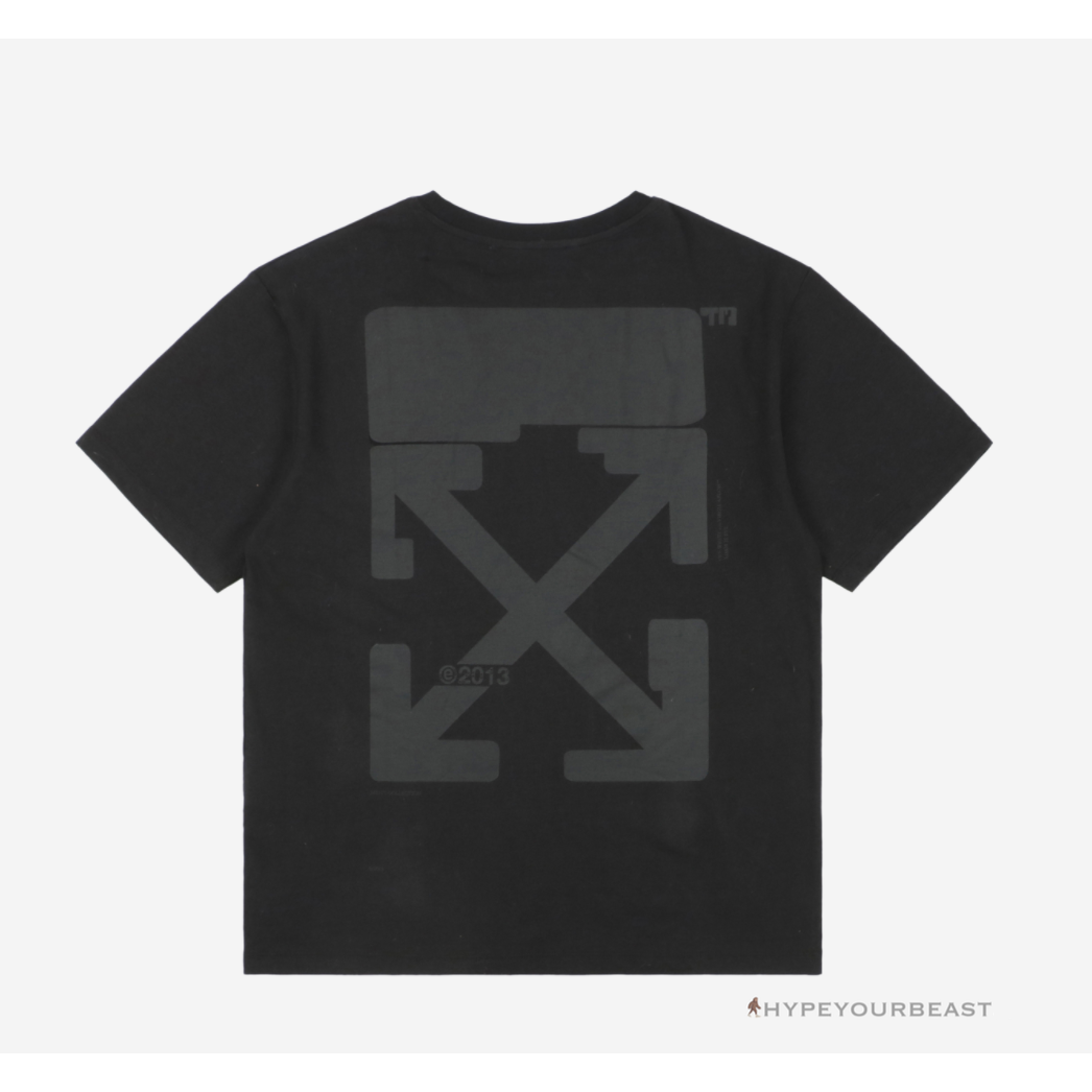 Off White Tee Shirt Black Grey