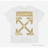 Off White Tee Shirt White Gold