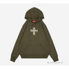 Supreme Cross Box Logo Hoodie Green