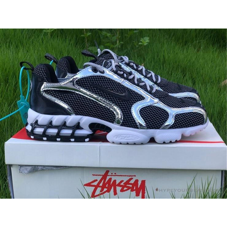 Stussy X Nike Air Zoom Spiridon Cage 2 Grey