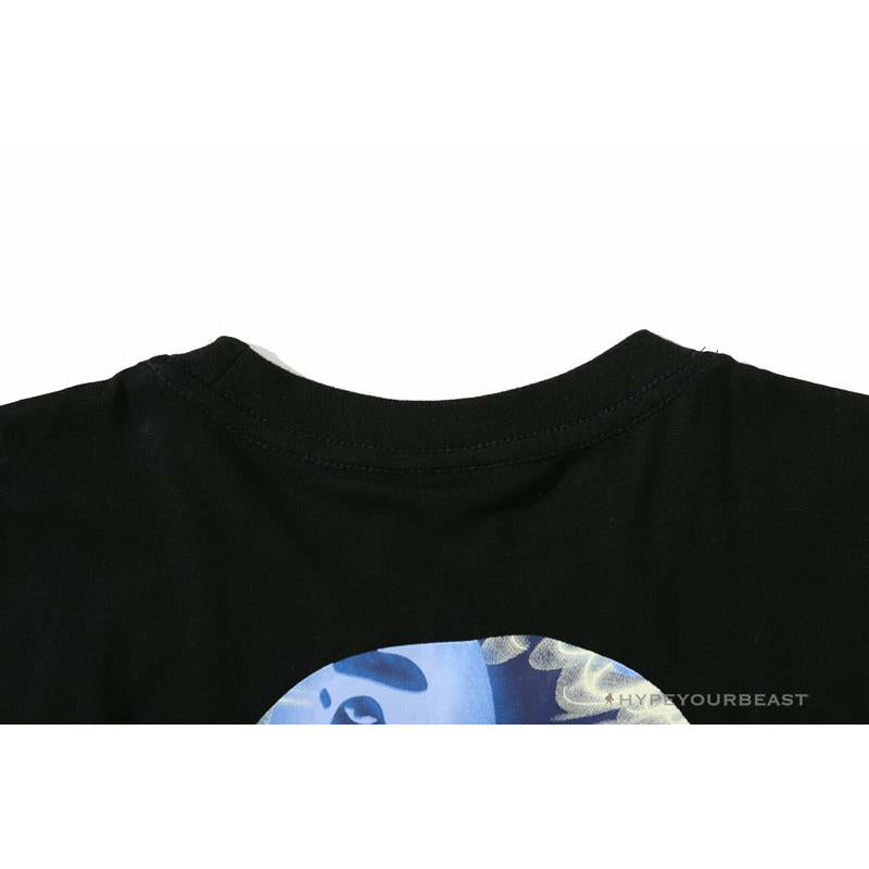 BAPE Blue Ape Head Green Storm Tee Shirt 'BLACK'