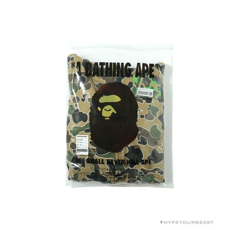 BAPE Shark Head STA Star Camouflage Hoodie 'YELLOW'