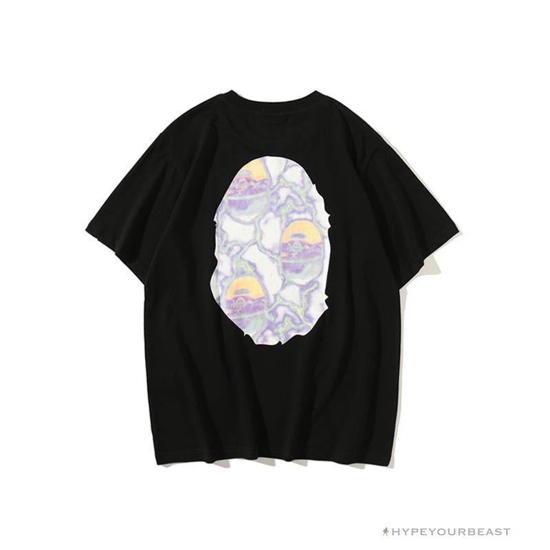 BAPE Great Ape Head Symphony Lightning Tee Shirt 'BLACK'