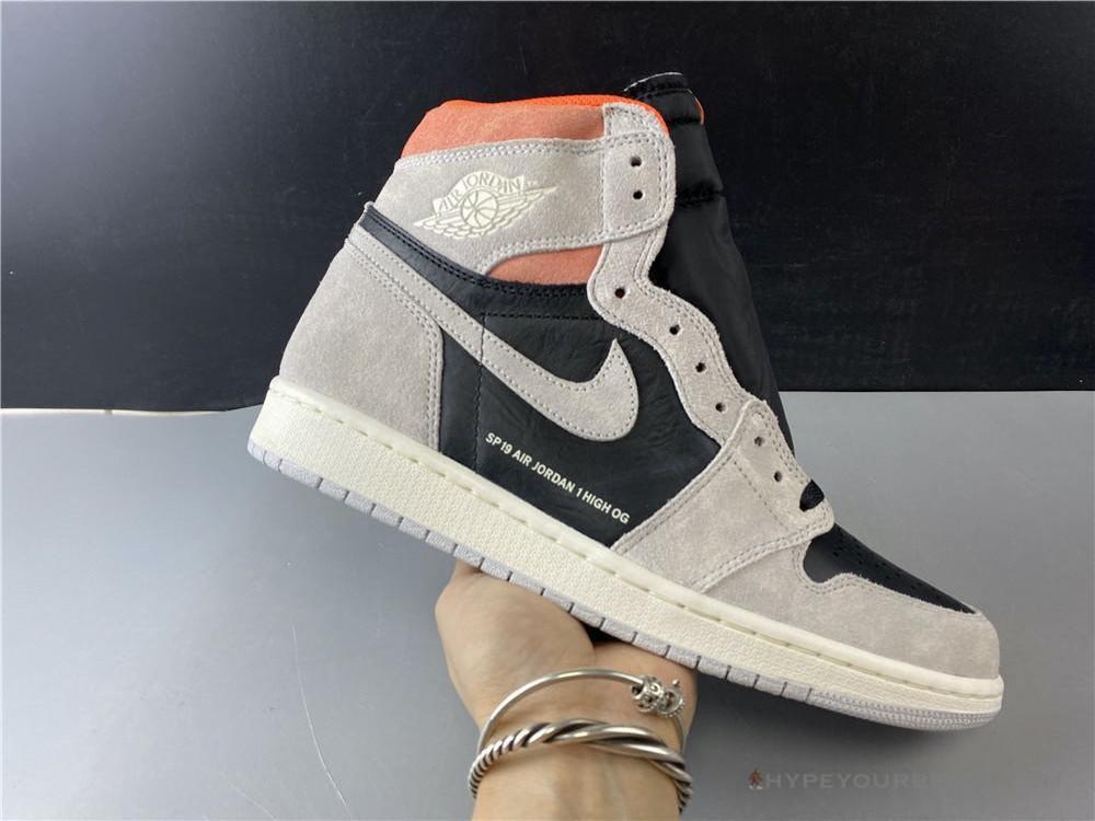 Grey crimson jordan 1 best sale