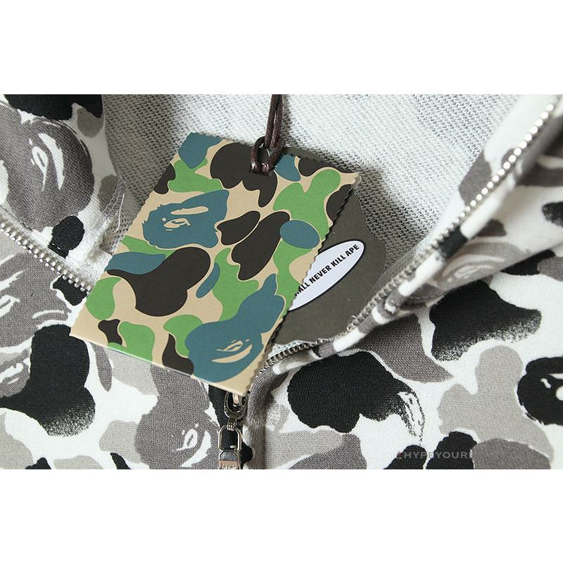 Bape Gray Camouflage Hoodie