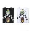 BAPE Messy Letters Upside Down Little Ape Head Tee Shirt 'BLACK'