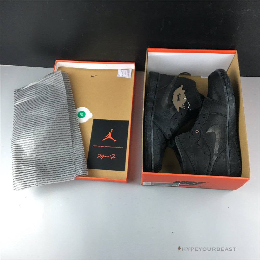 Air Jordan 1 Mid X CLOT 'Black'