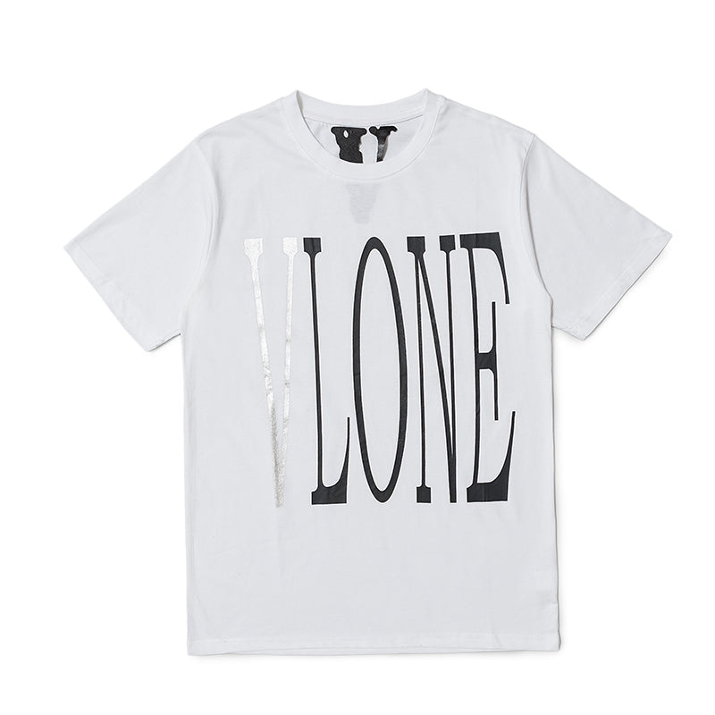 Vlone White and Silver Tee Shirt