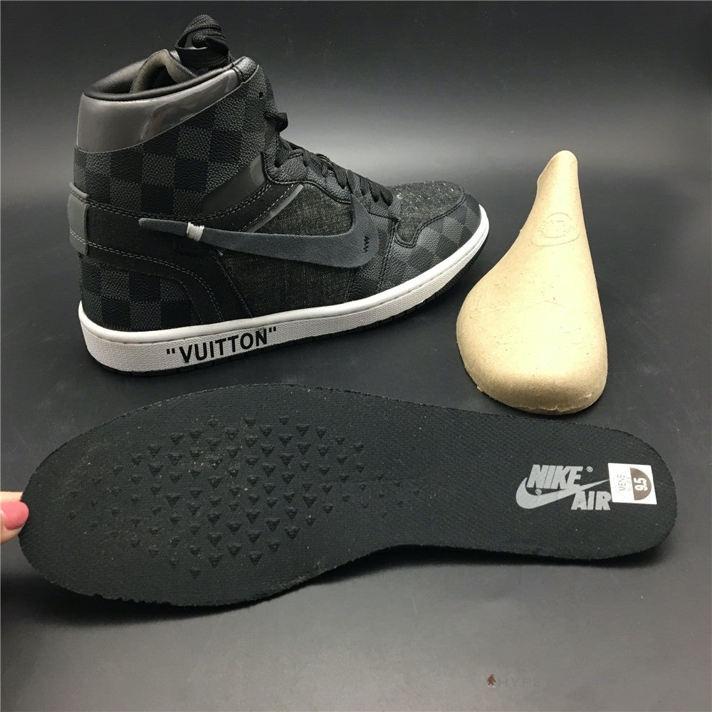 Off White X Jordan 1 X LV Black