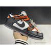 Off White X Nike Dunk Low Black Orange Lace