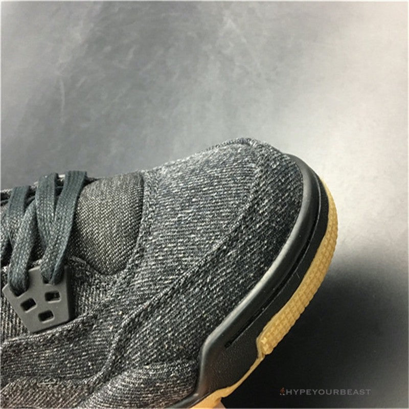 Jordan 4 X Levis Black