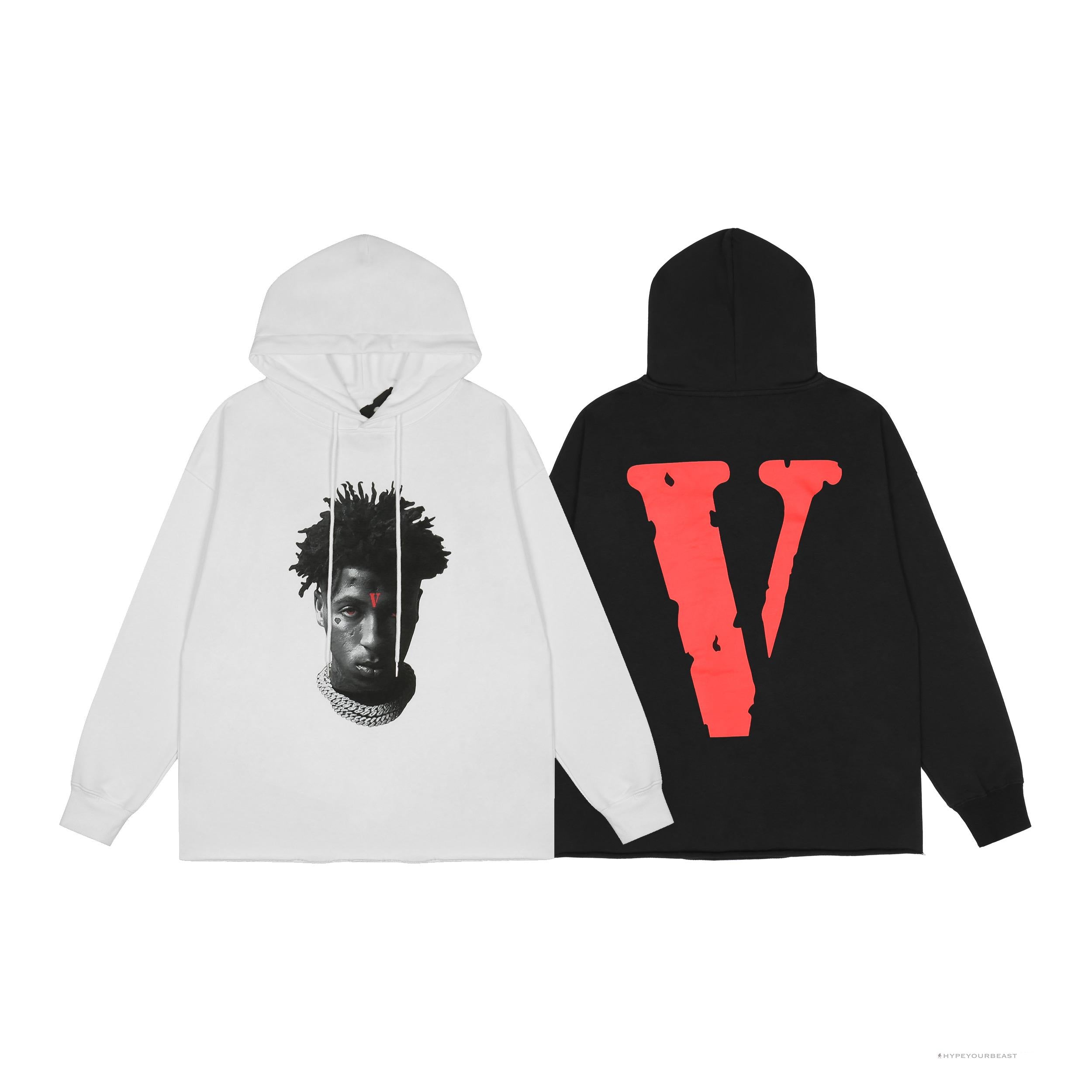 Vlone Hoodie White Face