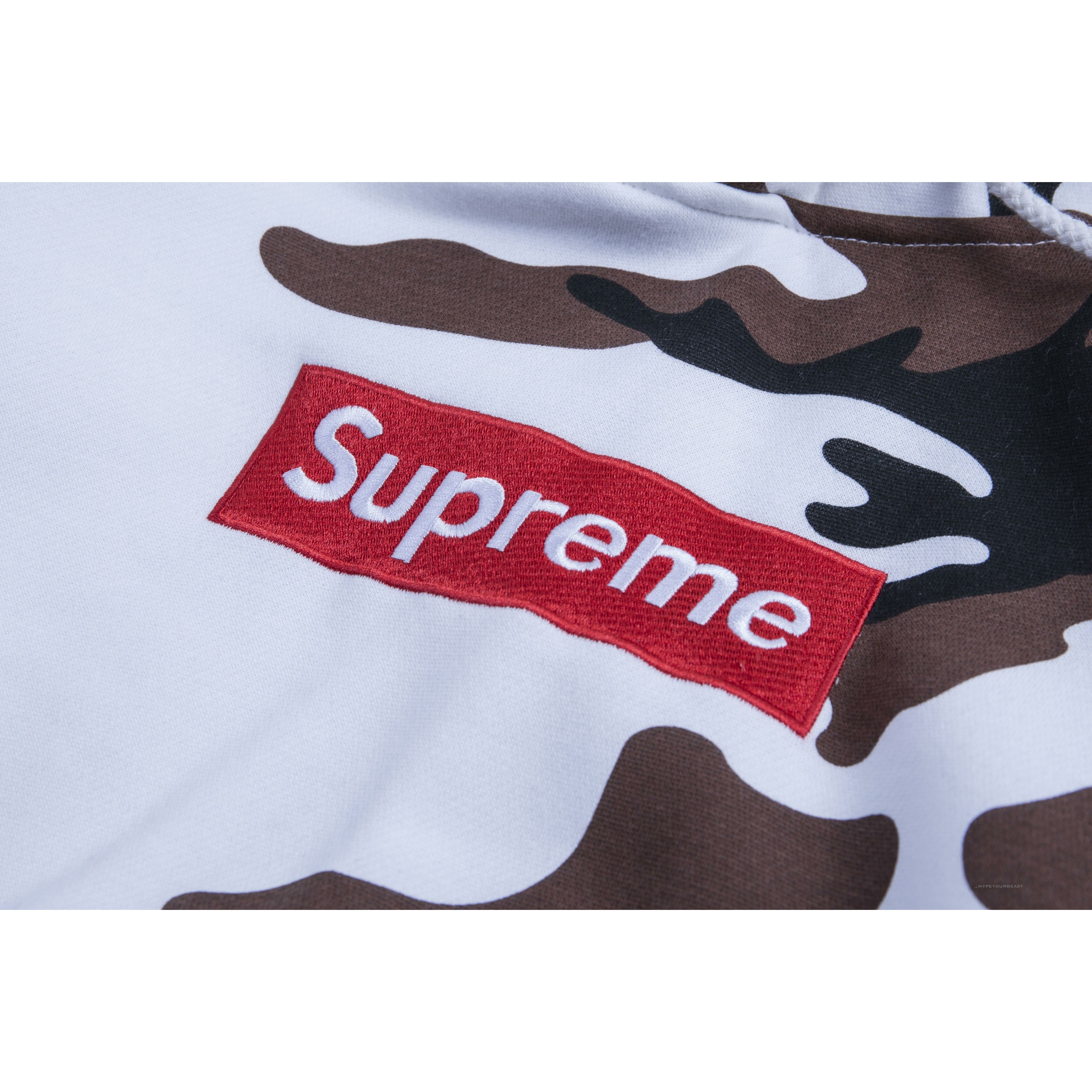 Supreme Camo Hoodie White Camouflage