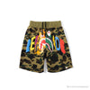 BAPE x READYMADE Tiger Head Foam Camouflage Shorts 'GREEN'