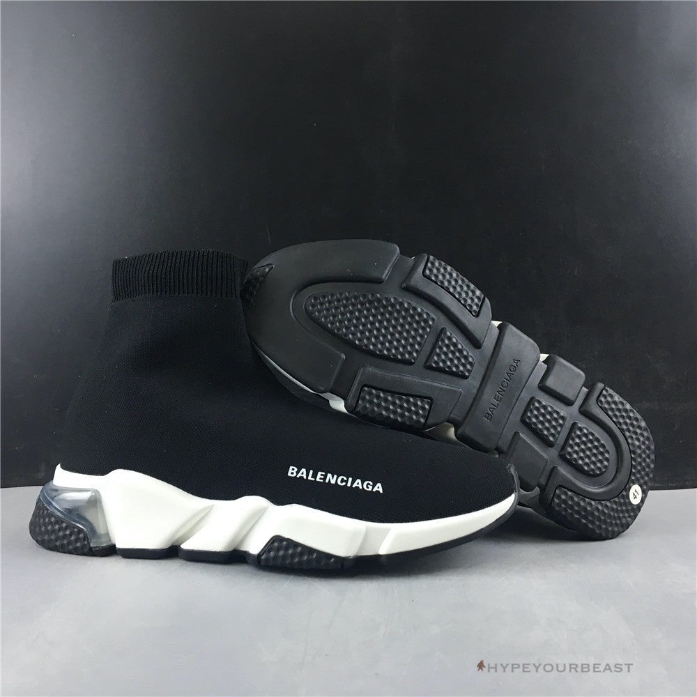 BCG Sock Sneakers Clear Sole - Black