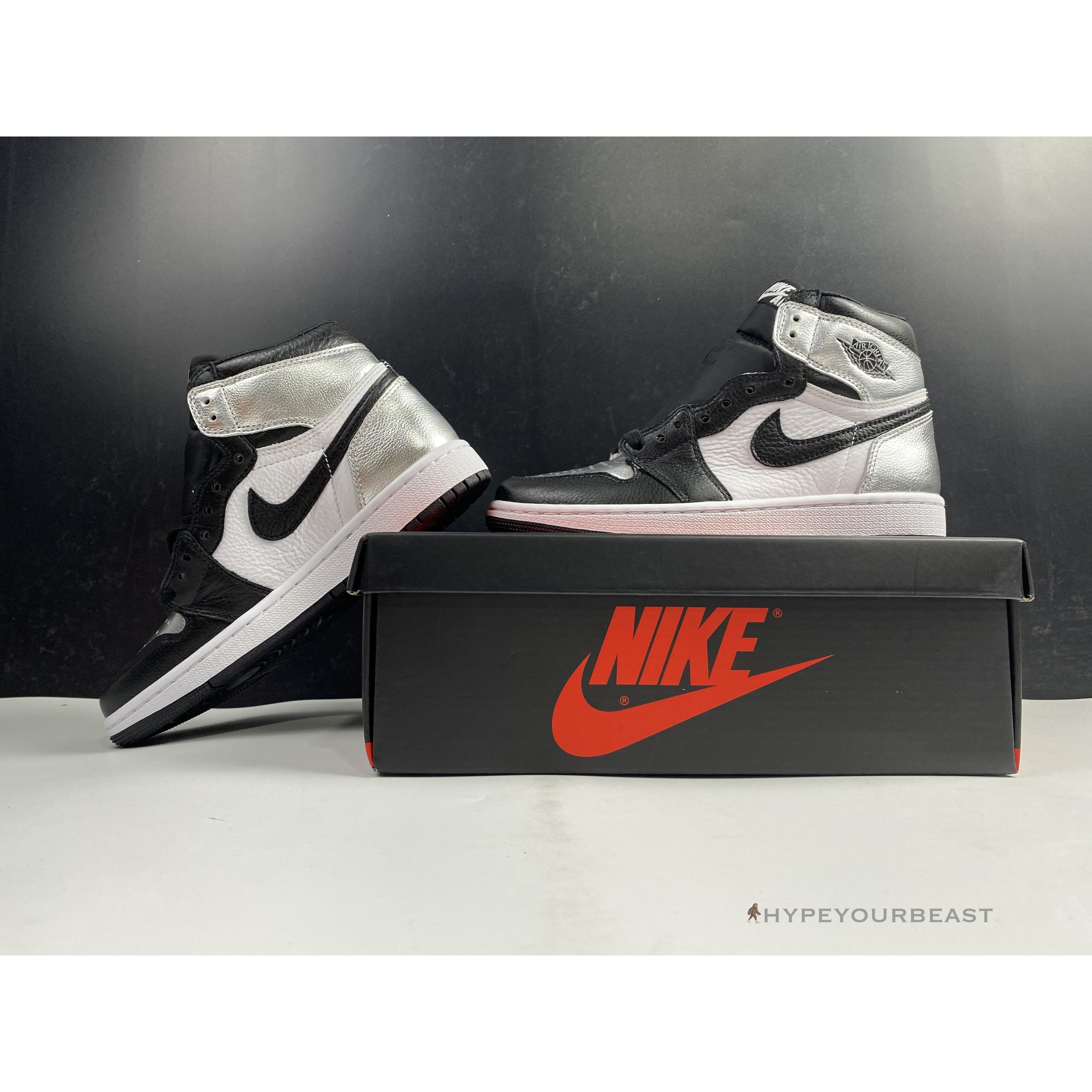 Air Jordan 1 Retro High Silver Toe