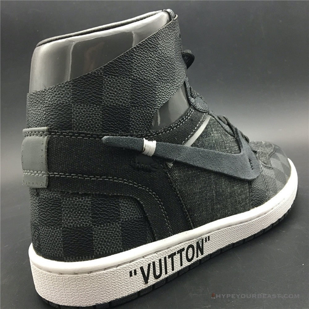 Off White X Jordan 1 X LV Black