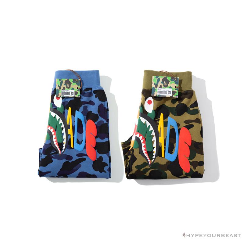 BAPE x READYMADE Tiger Head Foam Camouflage Shorts 'GREEN'