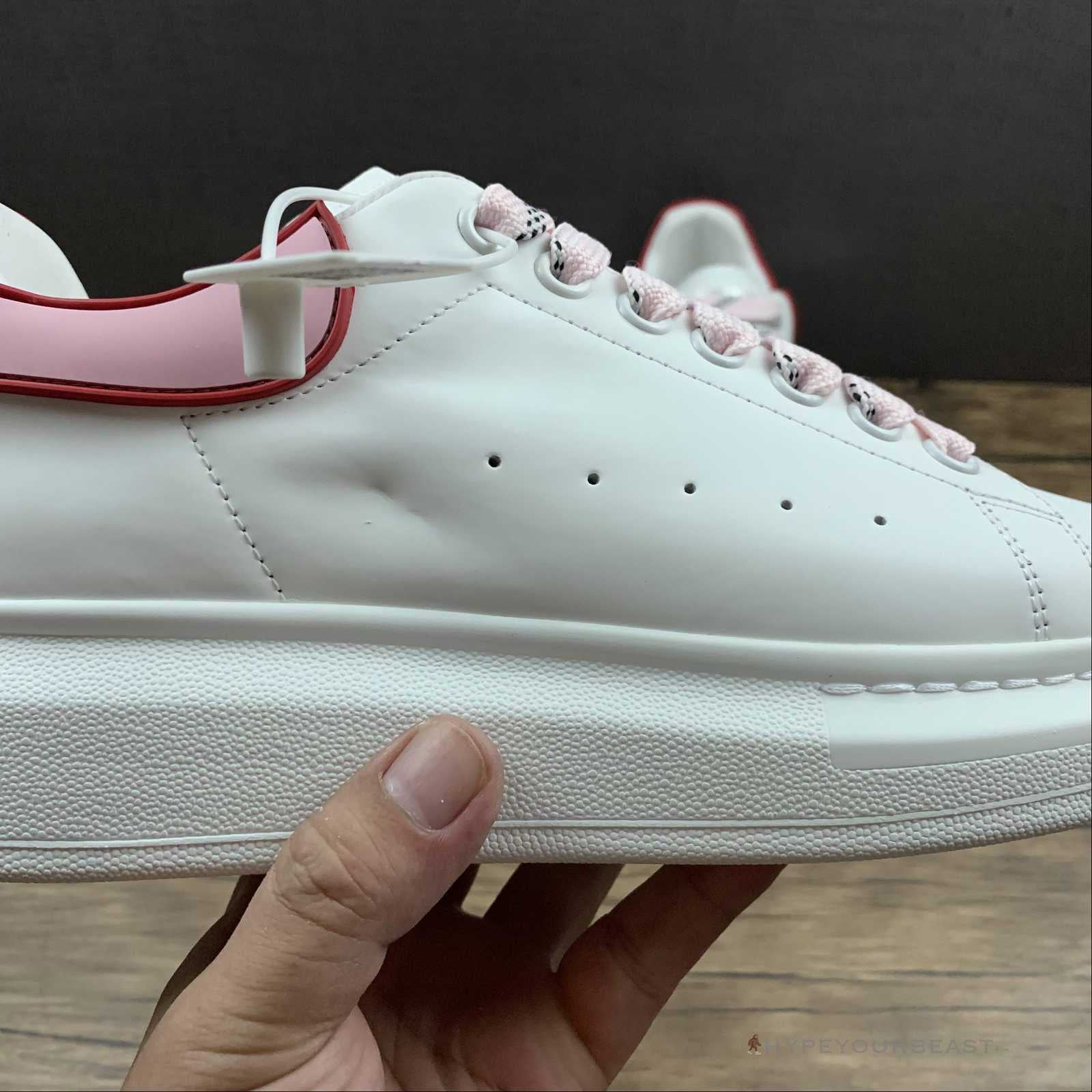 Alexander mcqueen shoes white shops and pink