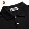 BAPE Classic Ape Head Print Versatile Polo Shirt 'BLACK'