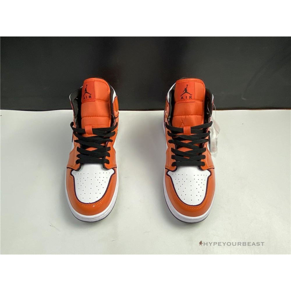 Air Jordan 1 Mid Turf Orange Patent