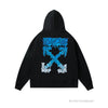 Off White Hoodie Royal - Black