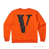 Vlone Black Shirt - Orange