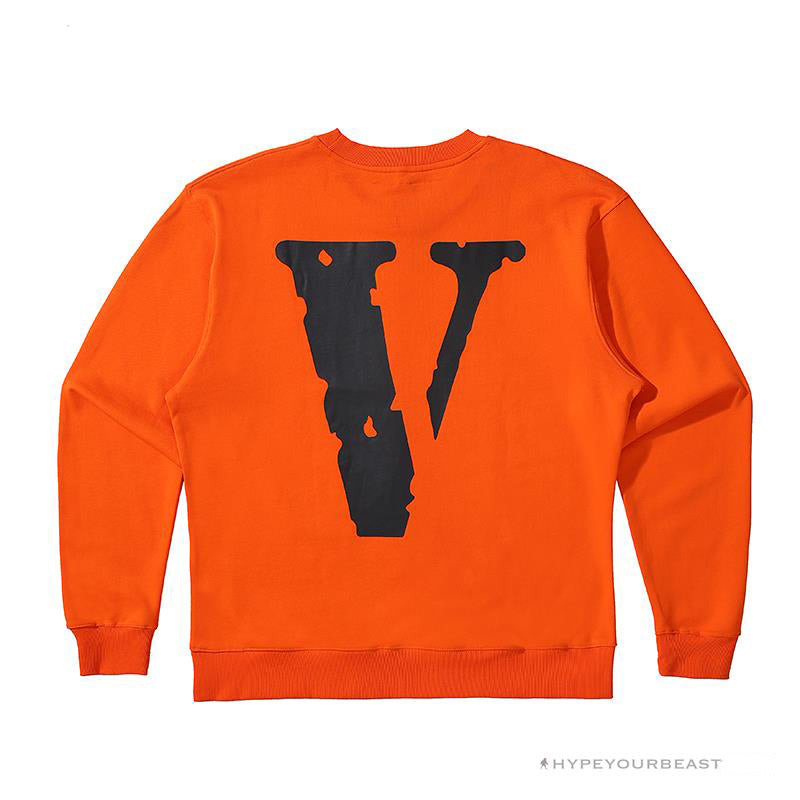 Vlone Black Shirt - Orange