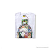 BAPE Ape Man Head 28th Anniversary Camouflage Color Block Tee Shirt 'WHITE'