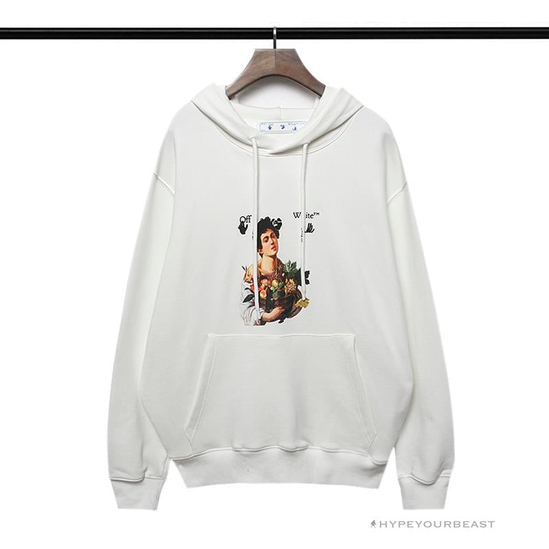 Off White Hoodie White Fruits