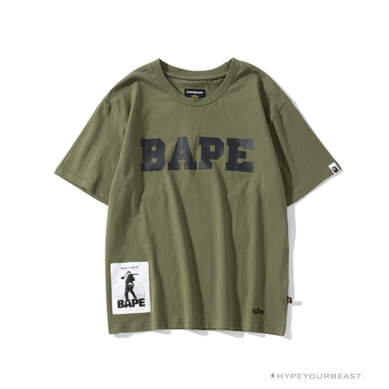 BAPE Military Style Desert Camouflage Tee Shirt 'GREEN'