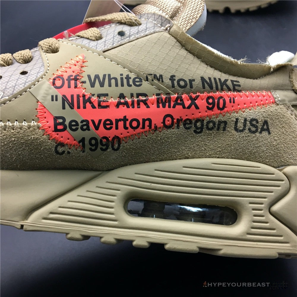 Off White x Nike Air Max 90 "Desert Ore"