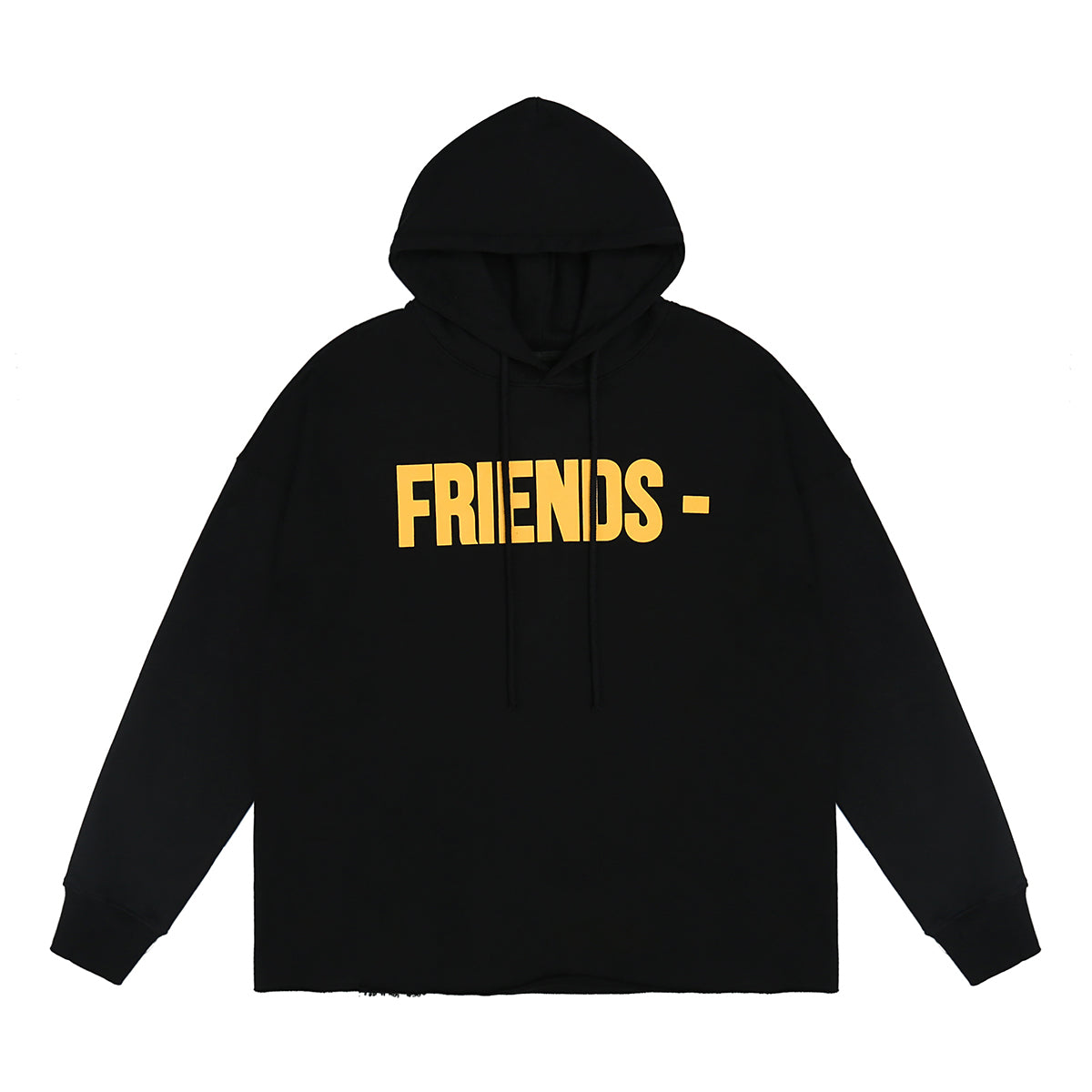 Vlone Yellow and Black Friends Hoodie