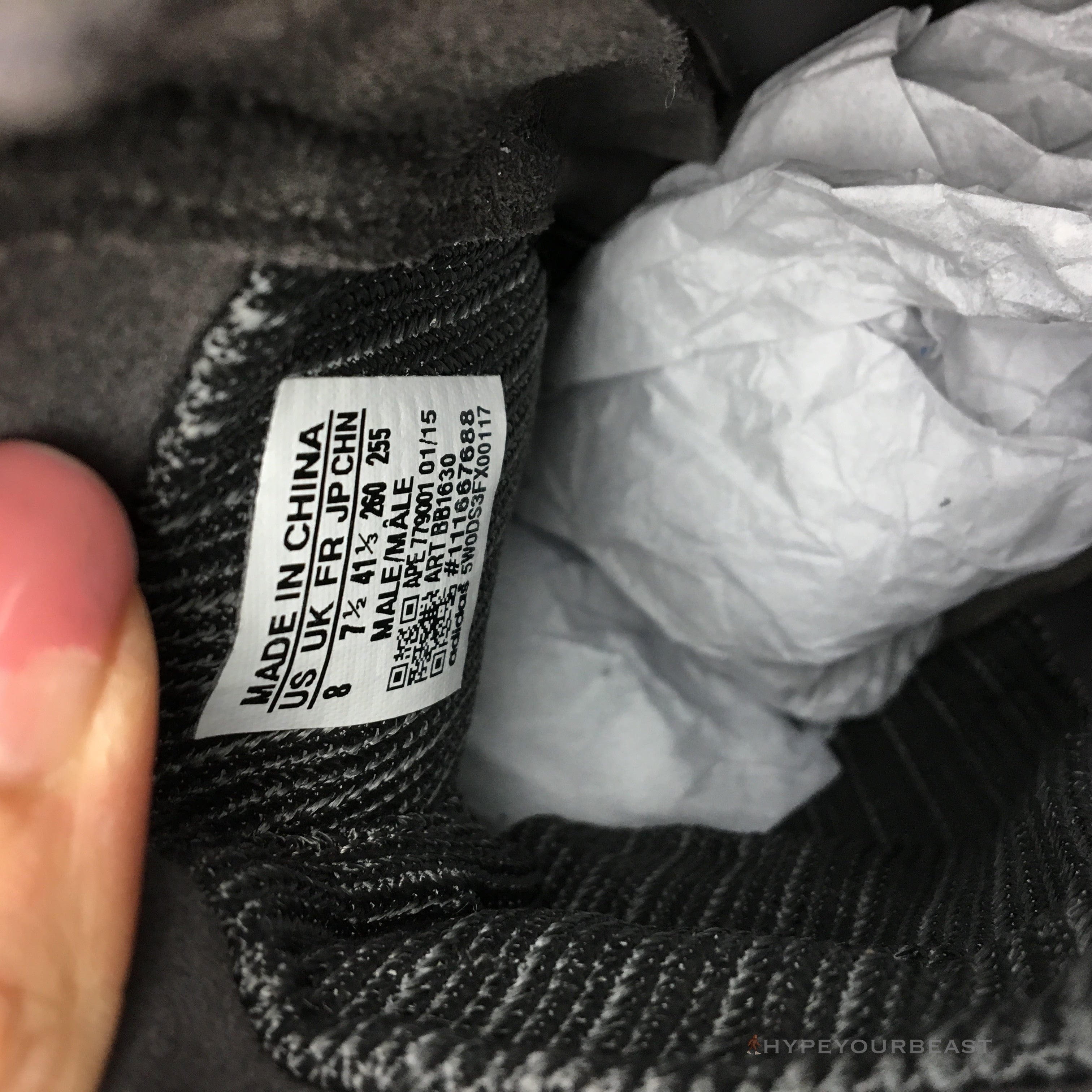 Yeezy Boost 750 Black / White / Supreme